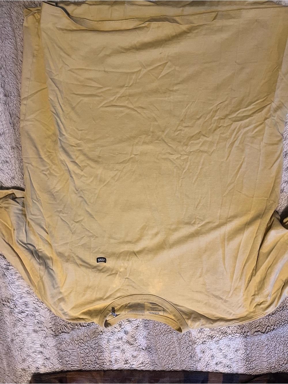 Men's Vans Lightweight Yellow Crew Neck Shirt